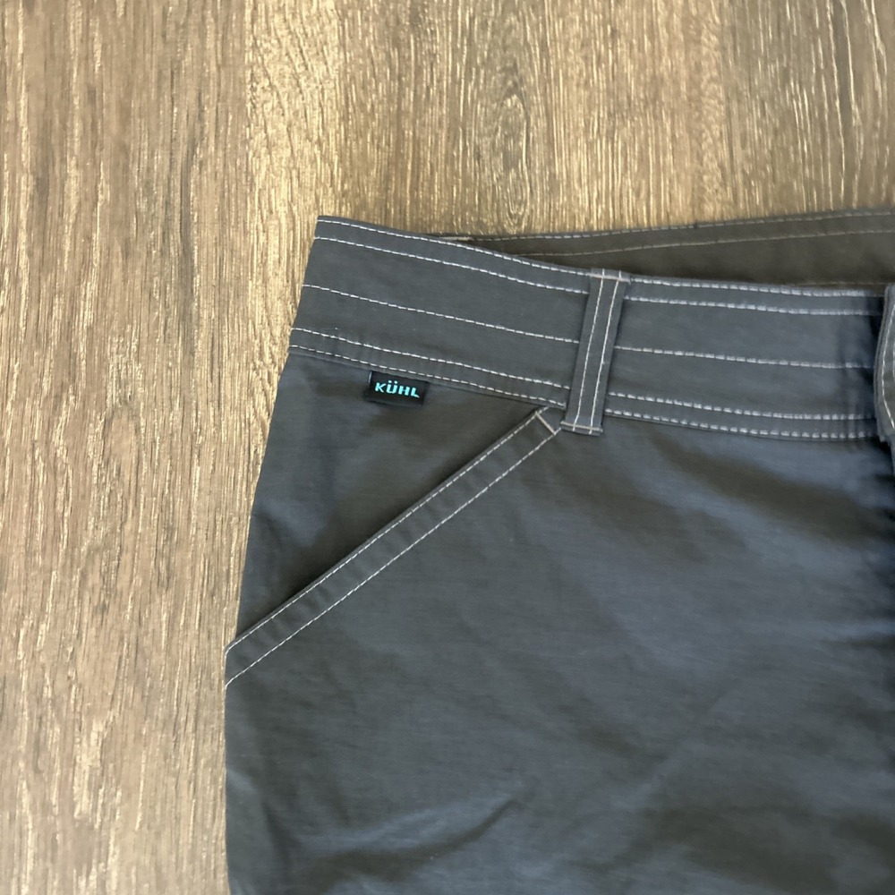 Kuhl Men's Cargo Shorts in Charcoal with Contrast Stitching - Picture 2 of 8